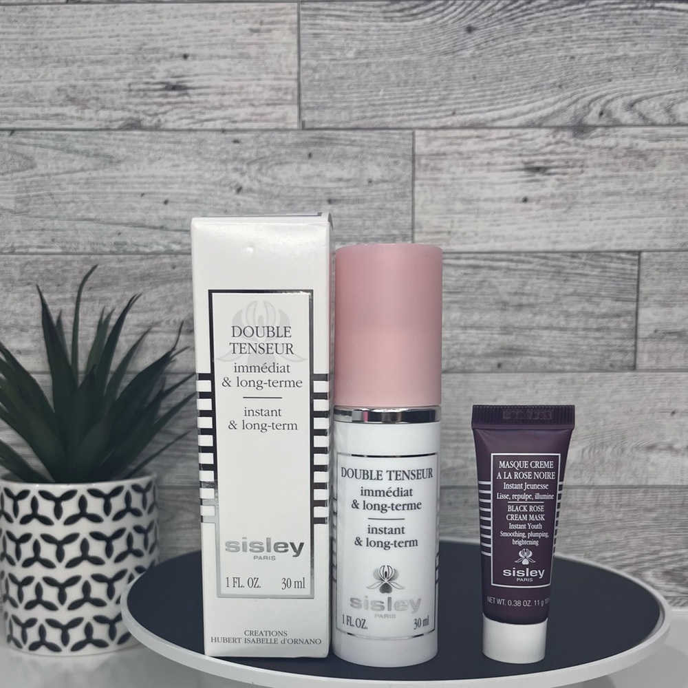 Sold BNIB Sisley Paris Double Tenseur full size ➕ gift Sisley Paris Black Rose M